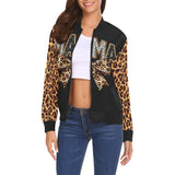 All Over Print Bomber Jacket for Women