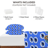 4-Piece Bedding Set with Blank Fitted Sheet 59x82.7inch